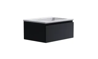 Тумба с раковиной Astra-Form Альфа 03060003ral7024+04010006 70 см тёмно-серый матовый